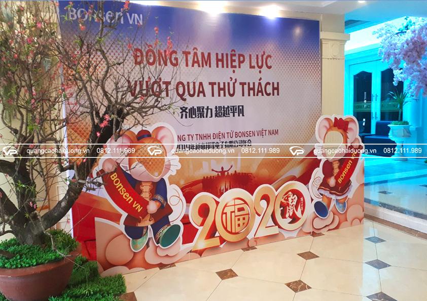 backgruod bằng bạt hiflex của công ty bosen hải dương