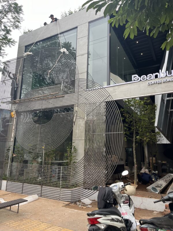 coffee beanbus ý tưởng biển quán cafe theo xu hướng mới hiện đại