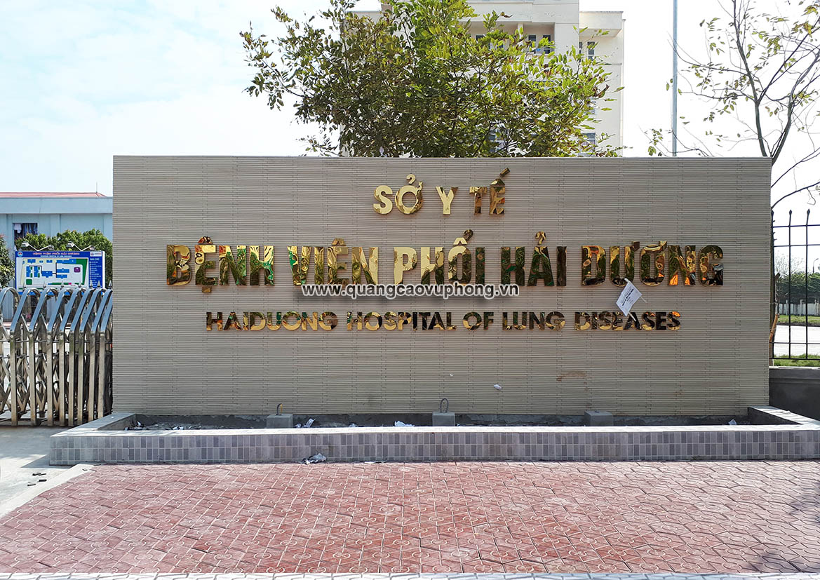 Biển quảng cáo chữ nổi inox đẹp tại Hải Dương