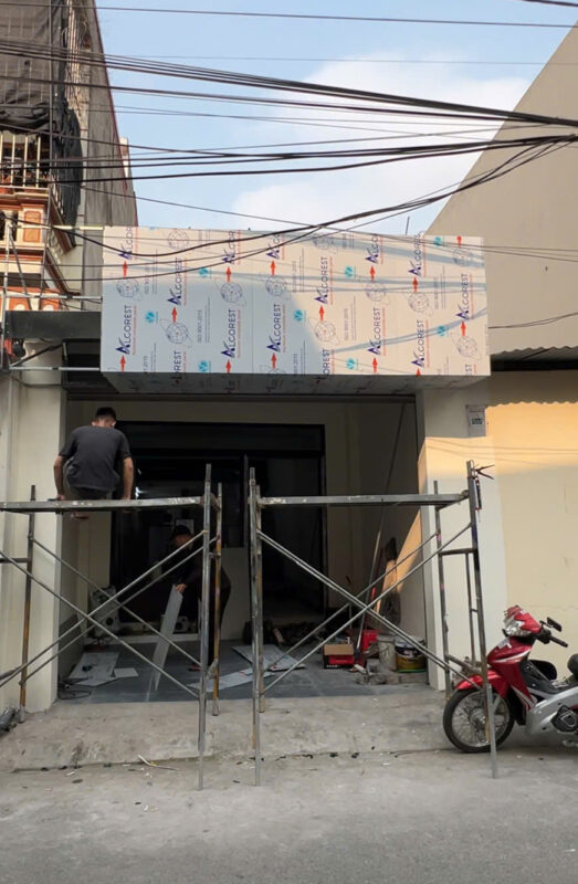 thi công biển quảng cáo hải dương lắp đặt thực tế tại công trình