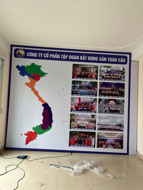 Làm biển bạt cho công ty Toàn Cầu