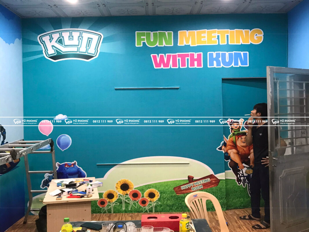 thi công tranh dán tường 3d tại hải dương