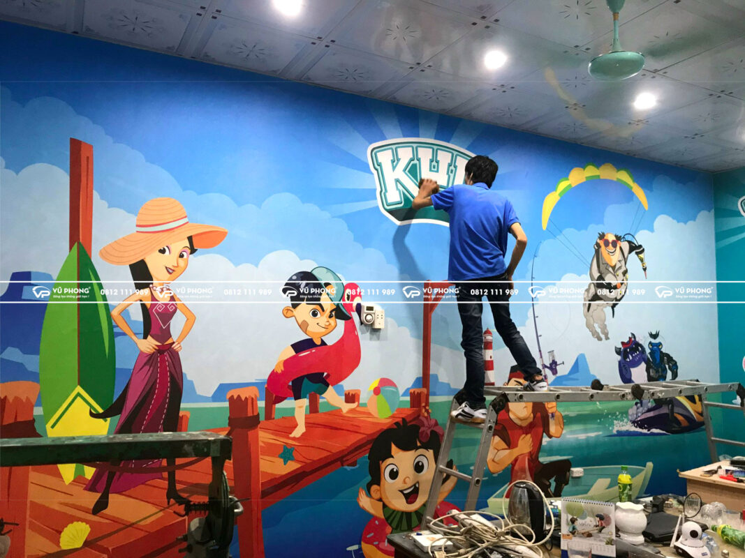tranh dán tường 3d tại hải dương