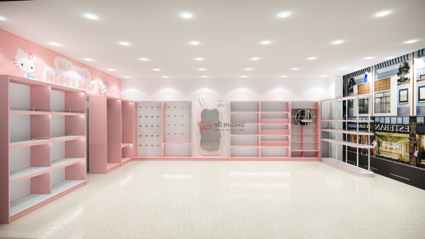 thiết kế và thi công shop thời trang trọn gói tại Hải Dương đẹp hiện đại