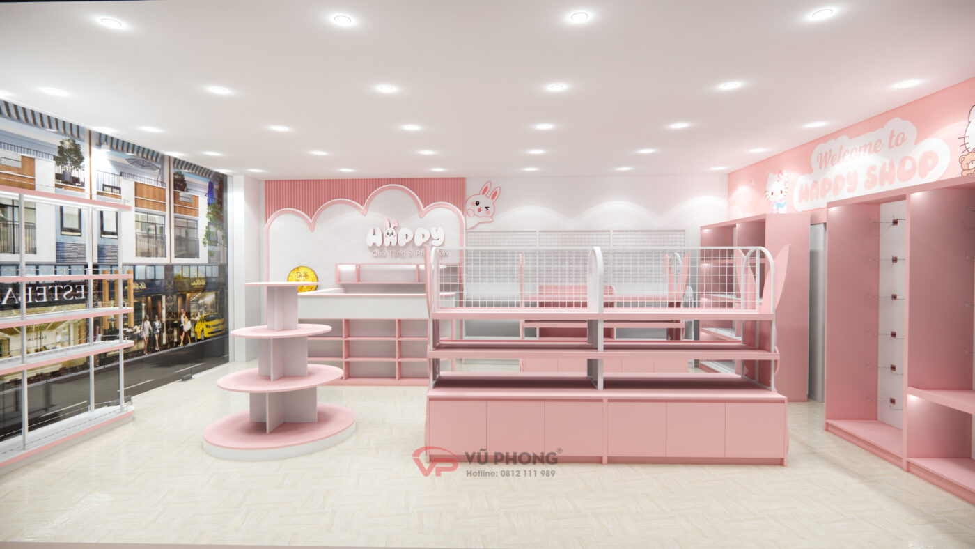 thiết kế ánh sáng shop thời trang đẹp giúp tôn màu sản phẩm