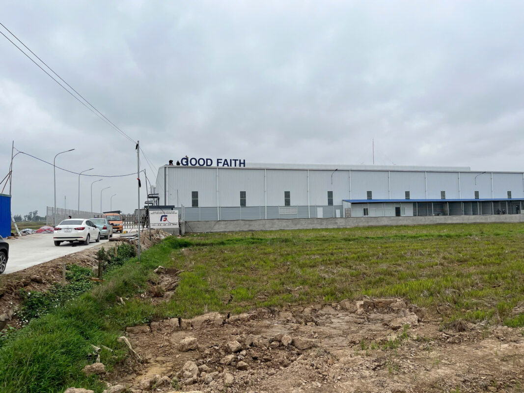 Thi công biển quảng cáo công ty Good Faith tại Bình Giang , Hải Dương