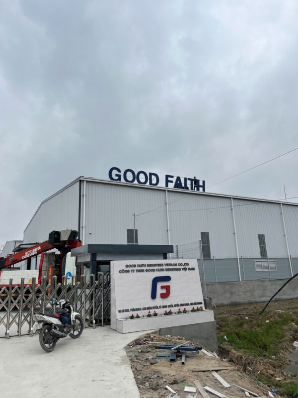 Thi công biển quảng cáo công ty Good Faith tại Bình Giang , Hải Dương