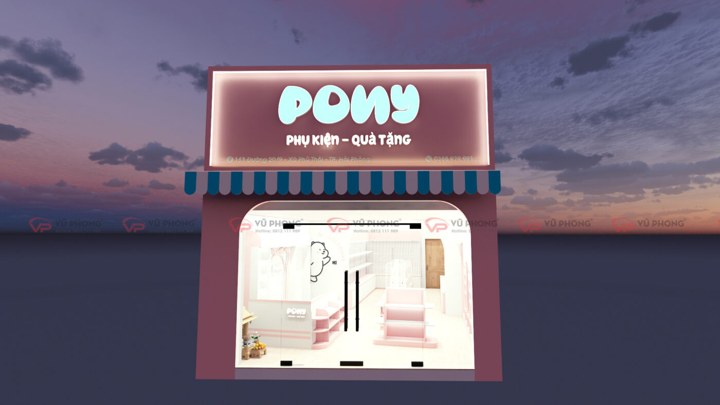thiết kê , thi công trọn gói shop tại hải dương