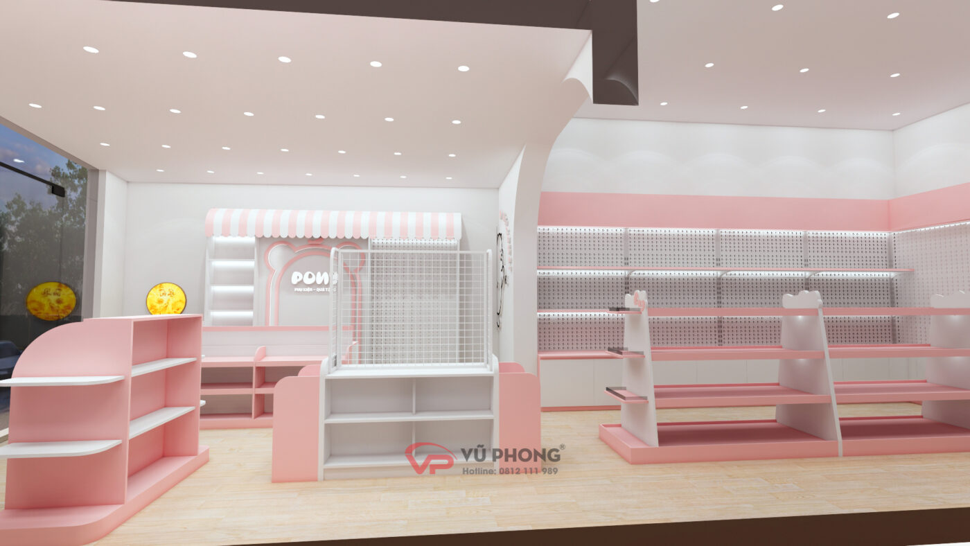 thiết kê , thi công trọn gói shop tại hải dương