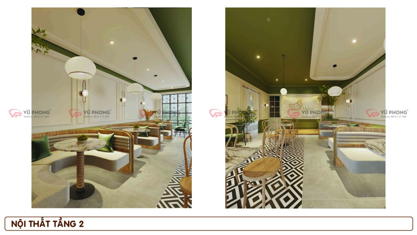 Hình ảnh thi công nội thất tiệm bánh MIAN tại TP Hải Dương do Quảng Cáo Vũ Phong thực hiện.