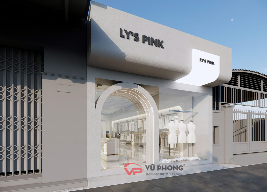 thiet ke thi cong shop lys pink hai duong dep hien dai