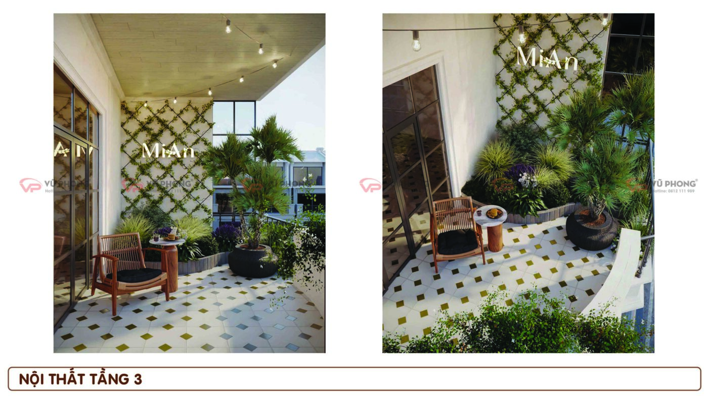 Không gian bán hàng trong tiệm bánh MIAN được thiết kế gọn gàng và thuận tiện cho khách mua bánh.