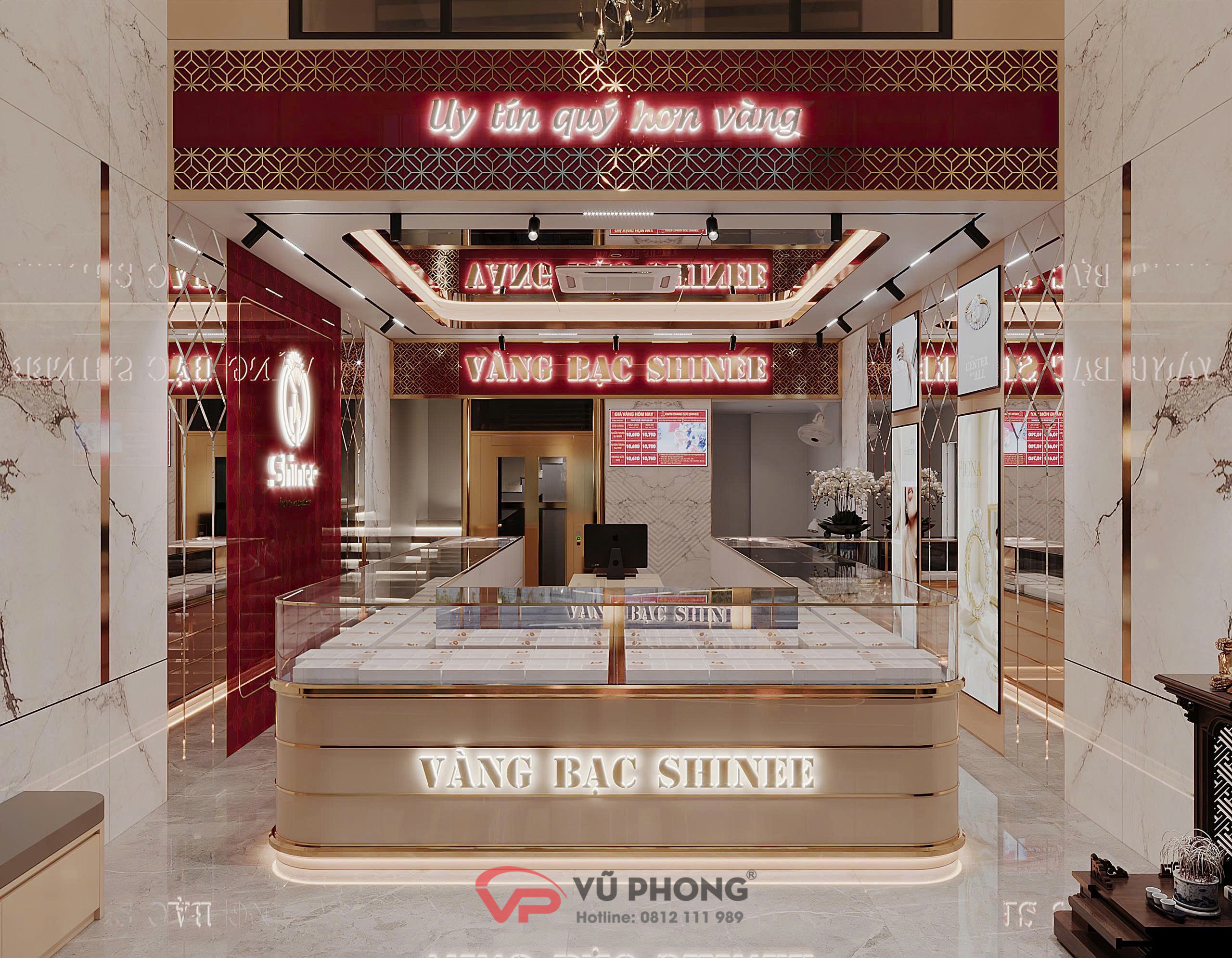 thi công shop trọn gói Shinee Hải Dương