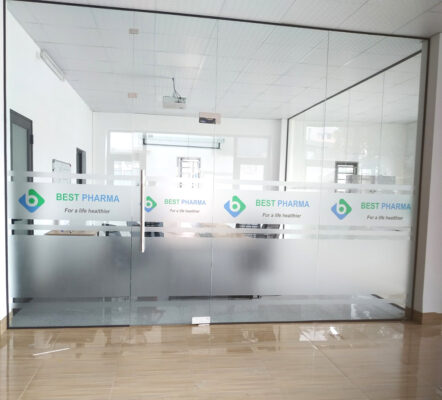 dán decal kính mờ Hải Dương văn phòng đẹp hiện đại