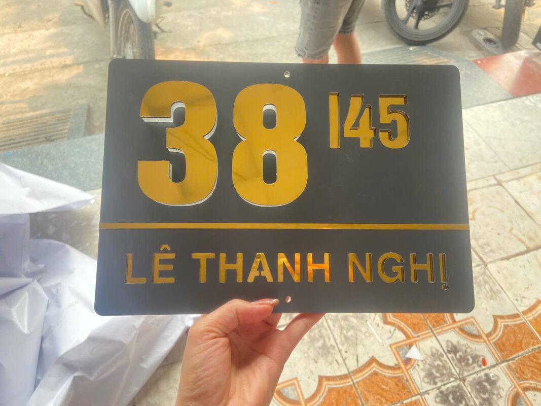 mẫu biển số nhà đẹp cho nhà phố Hải Dương