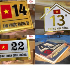 biển số nhà bền đẹp ngoài trời Hải Dương