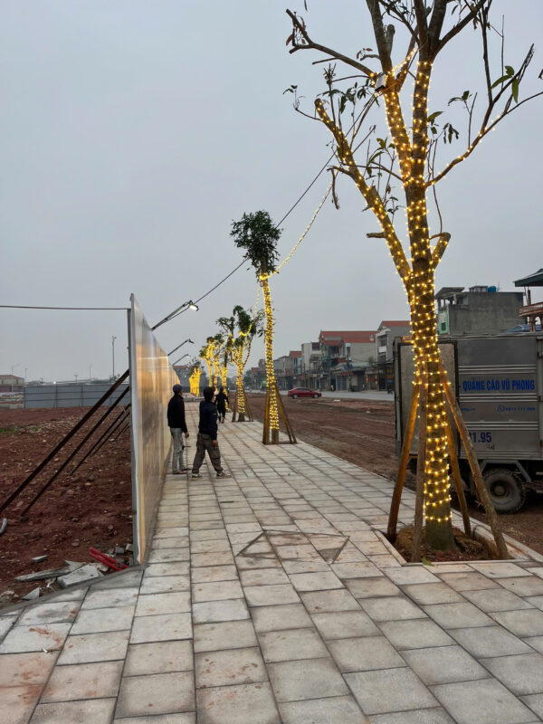 led quấn cây trang trí