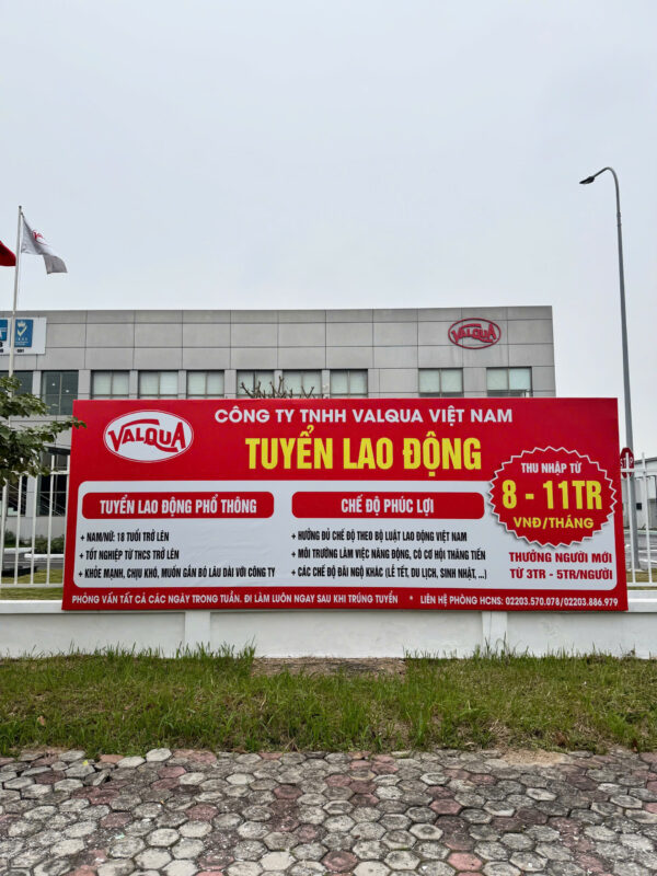 Làm biển tuyển dụng tại Hải Dương uy tín, giá rẻ