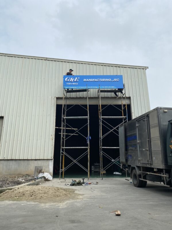 Biển hiệu công ty Hải Dương đẹp và chuyên nghiệp