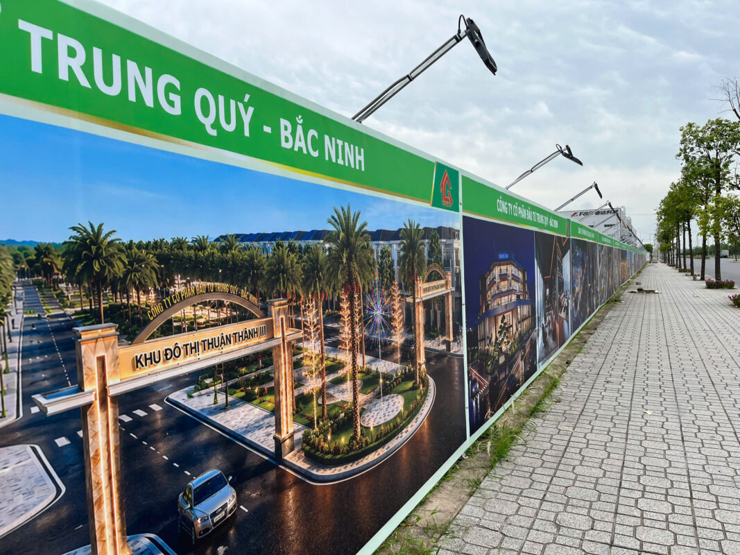 Mẫu biển bạt Hiflex Hải Dương thực tế sau khi hoàn thành lắp đặt