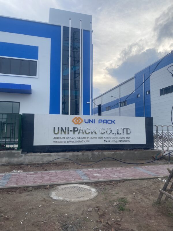 Biển chữ nổi Inox UNI-PACK tại khu công nghiệp Hải Dương