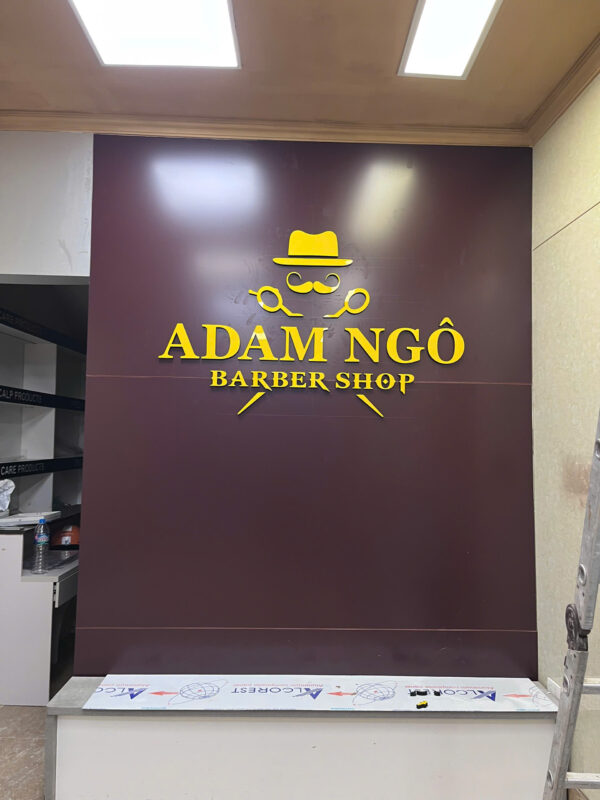 Biển chữ mica hoàn thiện