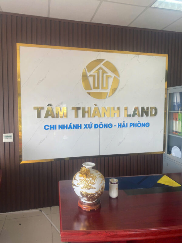 Chữ mica kết hợp nền Alu
