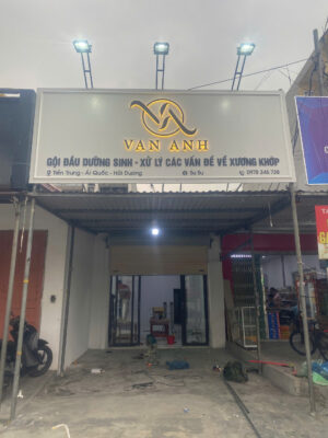 Chữ mica sáng đèn LED Hải Dương