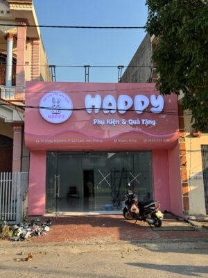 Mẫu biển Alu chữ nổi đẹp kết hợp đèn LED